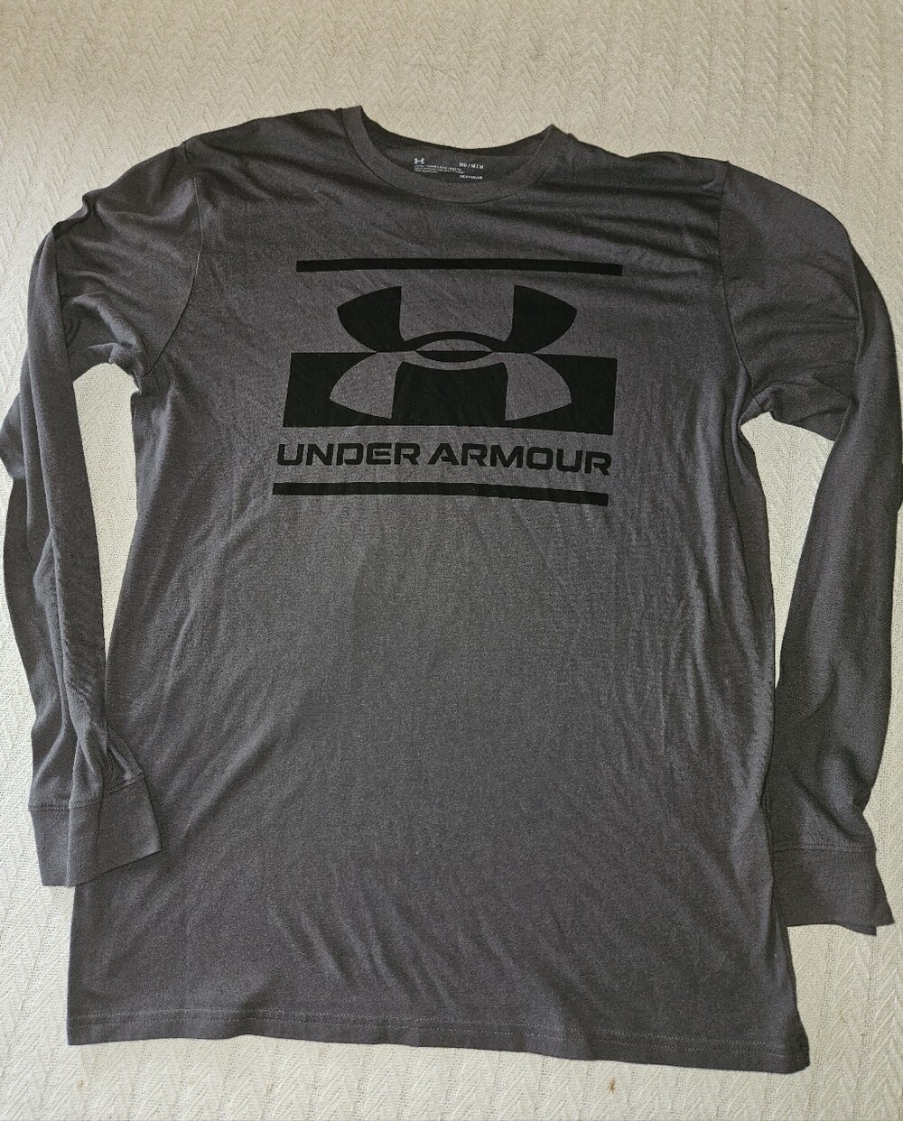 Under Armour Men's Long-Sleeve Logo Tee - Charcoal